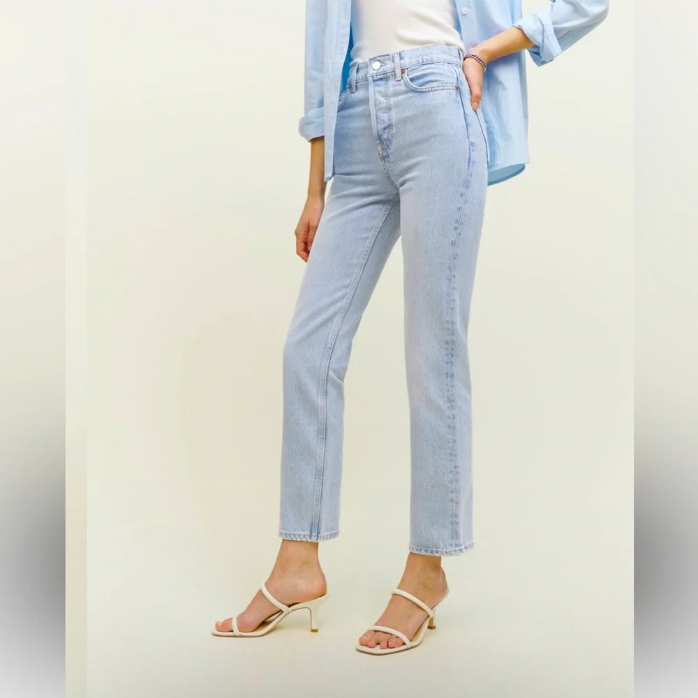 Cynthia High Rise Straight Jeans in the color “Tahoe” - Picture 2 of 7